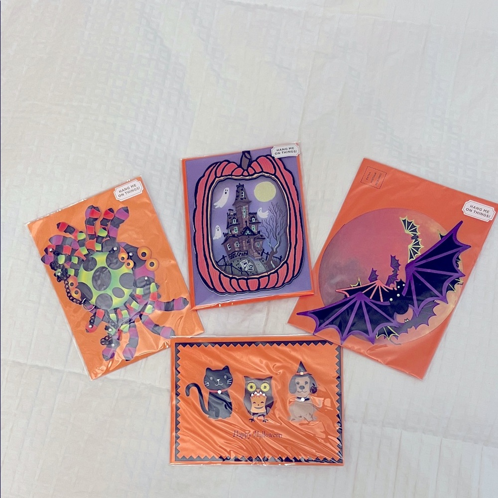 Papyrus Halloween Cards - Set of 4